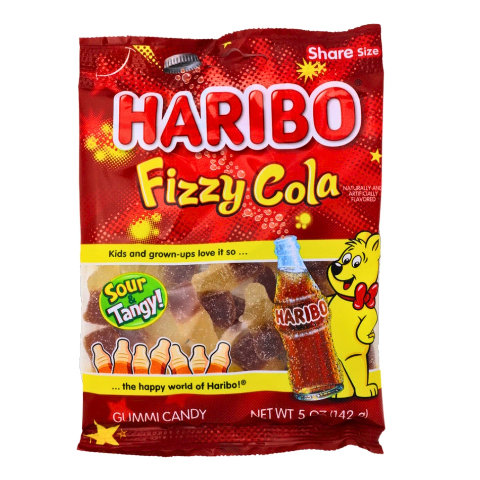 Haribo Fizzy Cola - 5oz, Haribo Fizzy Cola, cola bottles, fizzy goodness, candy soda pop, sparkling candy, tingle your taste buds, mini soda explosion, candy refreshment