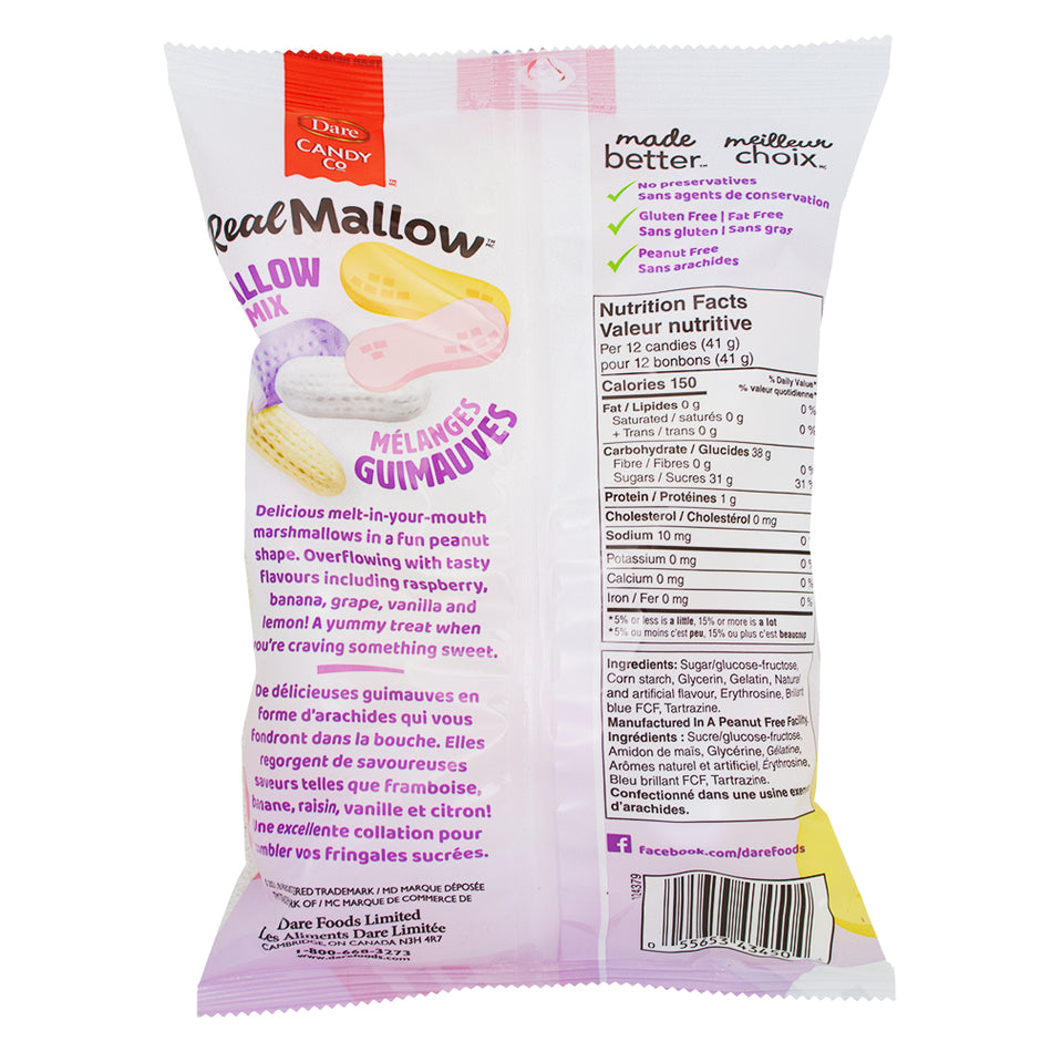 Dare Real Mallow Marshmallow Mix - 170g  Nutrition Facts Ingredients