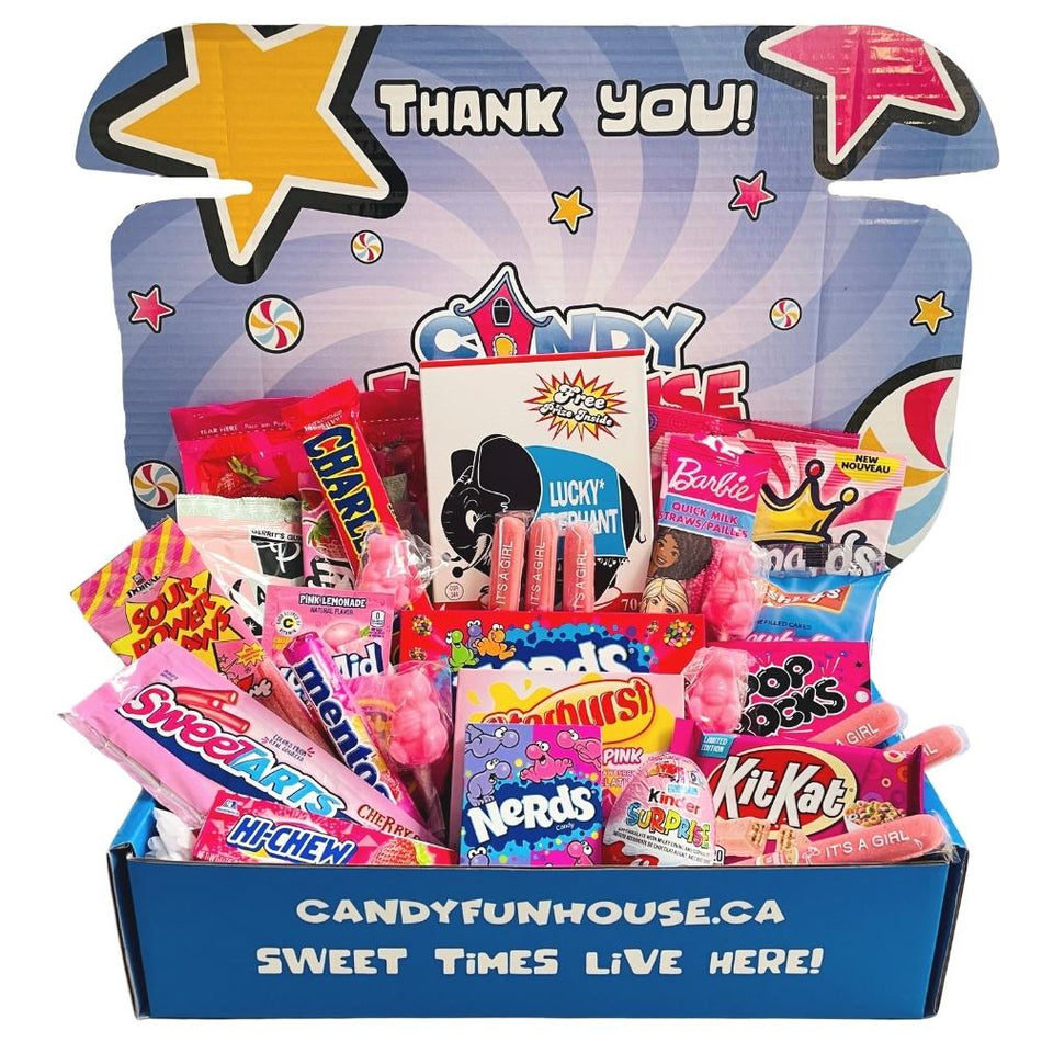 It's a Girl Gender Reveal Candy Fun Box - Candy Box - Makes for a great candy gift box!