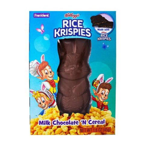 rice krispies chocolate bunny easter basket idea