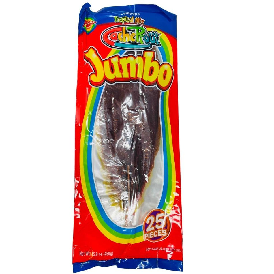 Slaps Lollipops Tropical Mix Jumbo 25 Pieces - 15.8oz - Mexican Candy