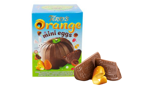 terry orange with mini eggs easter chocolate